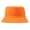 Orange, variant on Portable Solid Color Folding Fisherman Sun Hat Outdoor Men Women Bucket Cap Orange