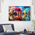 thumbnail image 2 of Cuadros Decorativos Taladro completo redondo diamante lago globo de aire caliente DIY 5D mosaico pintura Kit regalo Likrtyny embutido en tela, 2 of 9