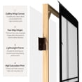 thumbnail image 4 of Oriental Furniture 6 ft. Tall Canvas Bamboo Tree Room Divider - Black - 3 Panel, 4 of 5