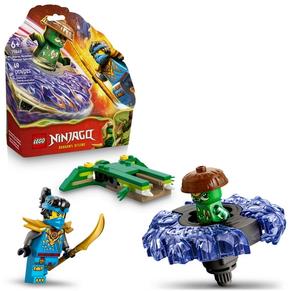 LEGO NINJAGO Nya vs. Mutation Monster Spinner Building Toy for Boys & Girls - Ninja Toy Figures & Playset for Kids, Ages 6  - Includes 2 Minifigures for Pretend Play - Gift Idea for Birthdays - 71849