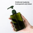 thumbnail image 6 of Nkmbld 100ml Plastic Soap Dispenser Bottle Green Flat Squares Push to Filling Bottle for Shampoo Shower Gel Hand Soap Care Products Travel Portable Packaging, Green, 6 of 8