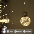 thumbnail image 4 of Luces de cortina YOLIGHT Wishing Ball 200 LED, color blanco cálido, 4 of 8