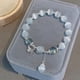 thumbnail image 2 of Original Opal Sea Blue Treasure Moonlight Crystal Bracelet Light Luxury Elastic Bracelet For Girls Women Jewelry Accessories, 2 of 5