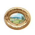thumbnail image 2 of Antique Photo Frame Glass Floating Vintage Oval, 2 of 7