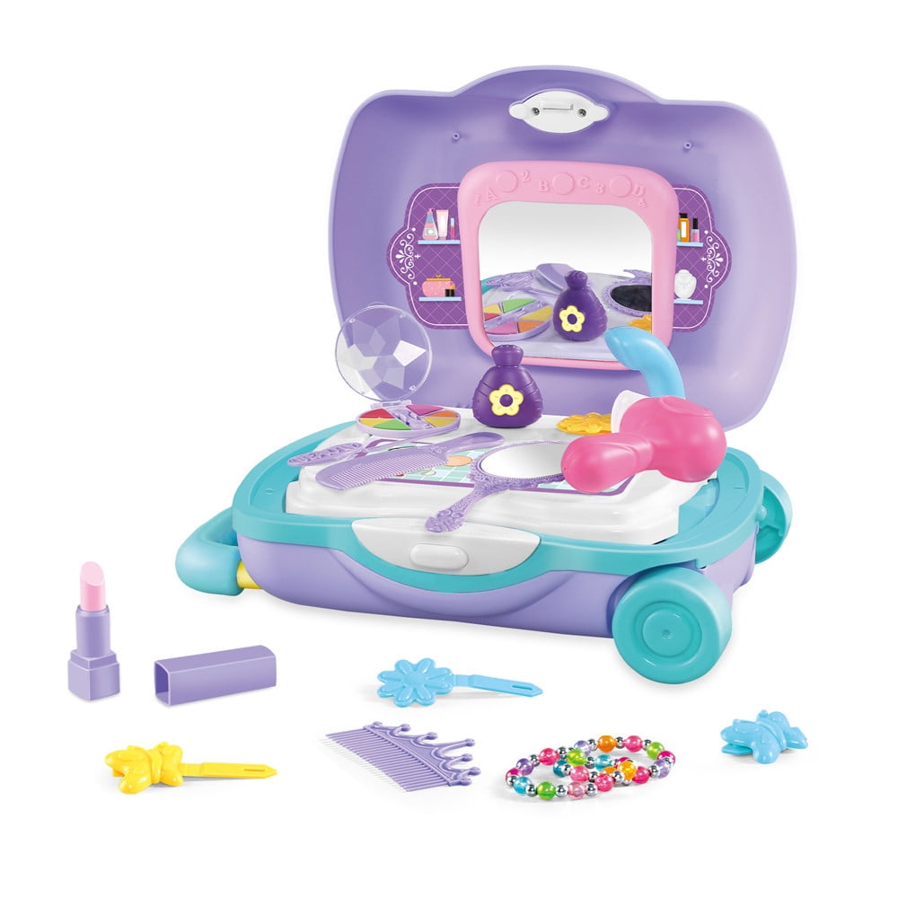 Baby Girls Pretend Play Cosmetic Make Up Vanity Kit Set Birthday Gift