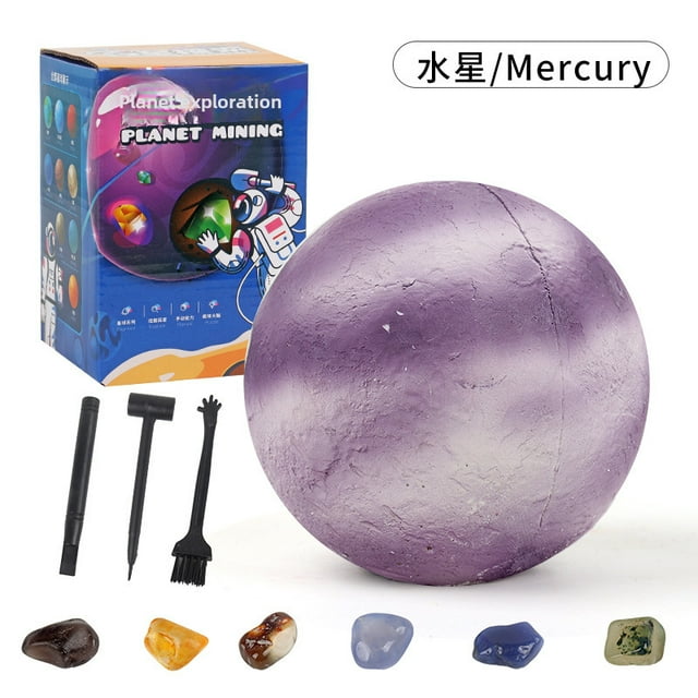 Wholesale Solar System Exploration Kit: Pre-Designed Kids' Archaeological Dig Toy with Video Guide, Colorful Packaging, Educational Gemstone Excavation for Hand-Eye Coordination & Planetary