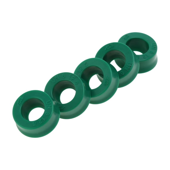 Anillo de sello de aceite universal Unique Bargains Sello de labio UN 6x12x5mm Alta presión TPU Verde 5 Pcs