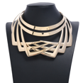 thumbnail image 1 of Gargantilla de aleación, Collar corto llamativo Simple, Collar tipo gargantilla, babero, joyería de disfraz a la moda, regalo, 1 of 4