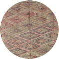 thumbnail image 1 of Ahgly Company Indoor Round Contemporary Chestnut Brown Southwestern Area Rugs, 6' Round, 1 of 6