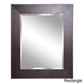 thumbnail image 3 of Rayne Mirrors Wide Brown Leather Wall Mirror, 3 of 5