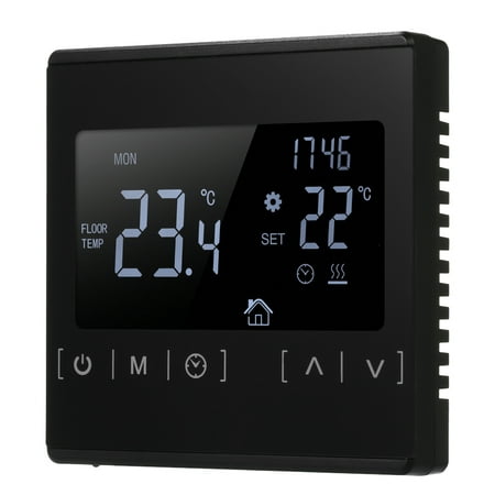 LCD Touch Screen Thermostat Electric Floor Heating System Water Heating Thermoregulator AC85-240V Temperature (Best Thermostat For Radiant Floor Heating)