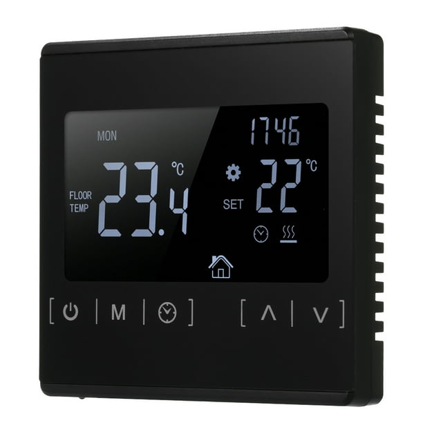 Régulateur de Température AC85-240V Thermostat à Écran Tactile LCD Chauffage Électrique au Sol