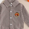 thumbnail image 4 of mgoYE Baby Brother Newborn Outfit Baby Boy Clothes Infant Newborn Outfits Long Sleeve Letter Print Romper + Hat + Pants Set Size 6-12 Months, 4 of 4