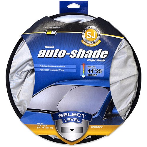 Auto Expressions Magic Shade SuperJumbo Windshield Shade, Grey