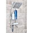 thumbnail image 4 of iDesign, Bathroom Shower Caddy for Shampoo, Conditioner, Soap - Stainless Steel/Clear, 4 of 5