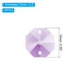 thumbnail image 2 of Uxcell K9 Crystal Octagon Beads 2 Holes Pendants, 60 Pack 14mm Chandelier Prisms Parts Ornaments Hanging Beads for DIY Arts Crafts Decoration, Light Purple, 2 of 7