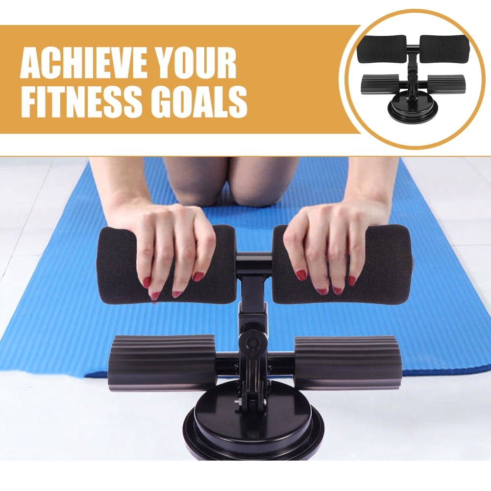 NUOLUX Black Abdominal Curl Assist Sit Up Bar for Effective Core Muscle Toning