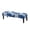 Blue Hibiscus Floral Print, variant on Chririnla Vintage Floral Theme Bench Covers, Anti-Dust Bench Slipcover with Elastic Band Polyester Spandex Bench Seat Cover for Living Room