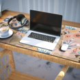 thumbnail image 3 of Long Mouse Pads for Desk,Bulldog Dog and Flower Florals Desk Mats on Top Of Desks, Desk Mouse Pad Extra Large with 3mm Non-Slip Base and Stitched Edge for Gaming,Office,Work,Home 35.4"x15.7", 3 of 6