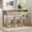 Natural Wood Wash, variant on Harper & Bright Designs 4 Piece Bar Table Set for 4, Kitchen Dining Stools Set with 3 Upholstered Stools with 3 Drawers and USB Port, Gray