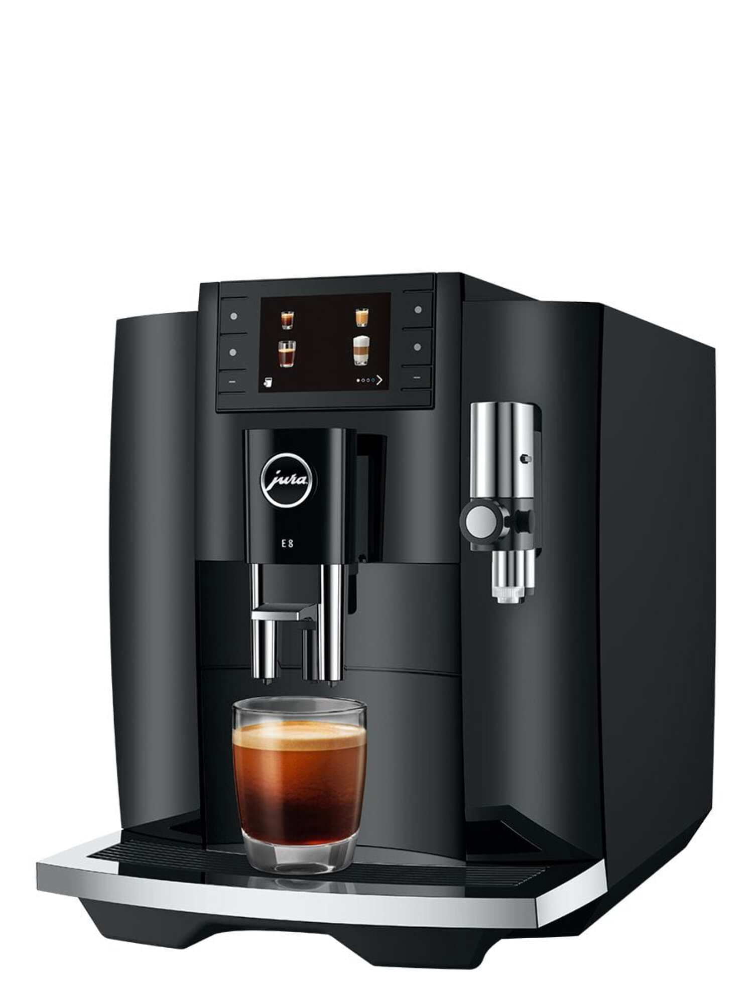 Jura E8 Automatic Espresso Machine | 17 Recipes | Piano Black | 15648