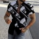 thumbnail image 3 of Camisa de playa de manga corta para hombre, estampado completo, con estampado de bádminton, para verano, informal, con personalidad, talla grande, 3 of 5