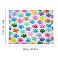 thumbnail image 2 of Tapestry Wall Hanging Dogs Foot Prints Tapestries Home Decor for Bedroom Aesthetic 60 X40 IN, 2 of 3
