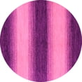 thumbnail image 1 of Ahgly Company Indoor Round Abstract Pink Modern Area Rugs, 7' Round, 1 of 4