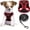Black red 01, variant on YIMEIS Dog Harness and Leash Set, No Pull Soft Mesh Pet Harness, Reflective Adjustable Puppy Vest for Small Medium Large Dogs, Cats