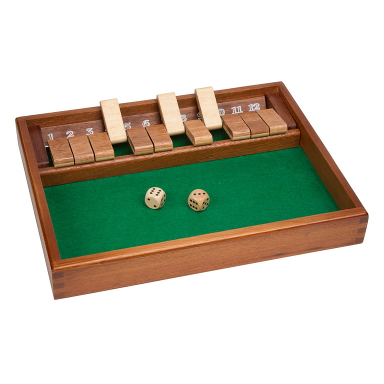 Shut the Box Dice Game Party Game -9 Digit Zero Out Wooden Box Game ~ Hand  Made