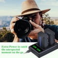 thumbnail image 4 of Baterías y Cargador Dual LED USB Tectra NP-FM50 para Sony HDR-HC1 DCR-TRV280, 4 of 9