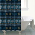 thumbnail image 5 of Extra Long Boho Shower Curtain 72x84 Inches - Vintage Floral & Tropical Leaves Pattern, Waterproof Bohemian Bathroom Decor with 12 Hooks, Tribal Rustic Style, 5 of 5