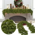thumbnail image 2 of Christmas Norfolk Pine Garland - 6FT Real Touch Artificial Greenery Garland for Mantle, Fireplace, Table, Stairs, Indoor Outdoor Holiday Decor, and Anthropology Home Decor, 2 of 5