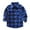 Blue, variant on Gubotare Baby Jackets Boys Toddler Kids Plaid Shacket Jacket Boys Girls Flannel Shirts Long Sleeve Button Down Hooded Jackets Warm Coat Size 7-8 ( Red,7-8 Years)