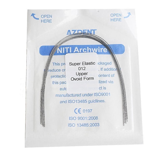 10pcs Orthodontics Arch Wire Super Elastic Niti Round Ovoid Upper/lower