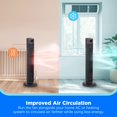 thumbnail image 6 of Midea 42-inch Grey Tower Fan with Smart Connectivity, 12 Speed Settings, and Remote, MSFZ42W6WB, 6 of 18