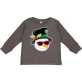 thumbnail image 3 of Inktastic Snowman Head with Sunglasses Boys or Girls Long Sleeve Toddler T-Shirt, 3 of 5