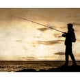 thumbnail image 3 of Allen, Kimberly 14x12 Black Modern Framed Museum Art Print Titled - Fishing Silhouette, 3 of 5