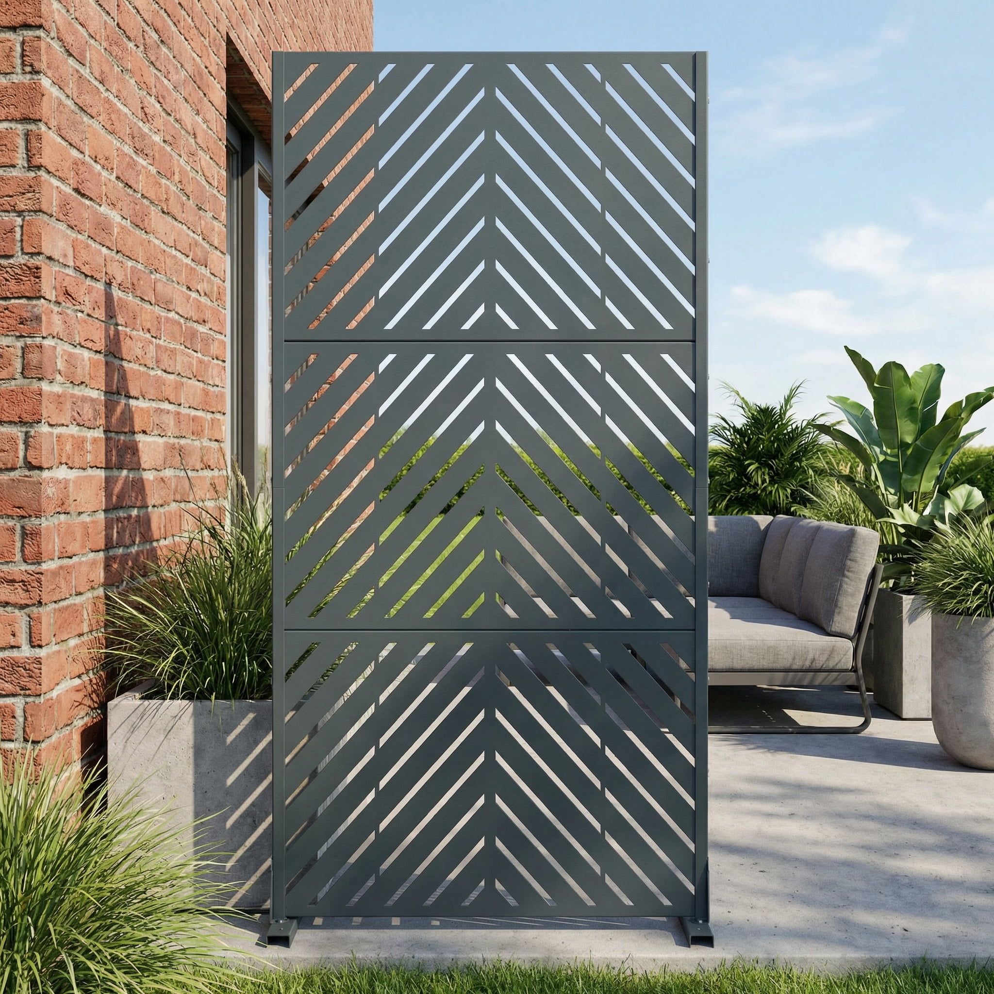 Privacy Metal Screen Fence Panel