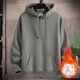 thumbnail image 1 of pstuiky Camisas de invierno de manga larga para hombre, Chaqueta con capucha gruesa de manga larga de color liso para hombre Tops casuales para hombres xl, 1 of 9