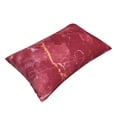 thumbnail image 3 of Bixox Abstract Red Marble Printed Pillow Protector,Super Soft Ideal for Home,Guests,Rentals - 16"x24", 3 of 8