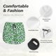 thumbnail image 4 of Balery Leopard print St. Patrick's Day Pantalones cortos deportivos para mujer con forro y dos bolsillos, elásticos, para entrenamiento, gimnasio, yoga-Large, 4 of 7