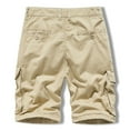 thumbnail image 4 of Turilly Men's Shorts Summer Outdoors Casual Solid Color Button Multi-pocket Sport Shorts Pants, 4 of 9