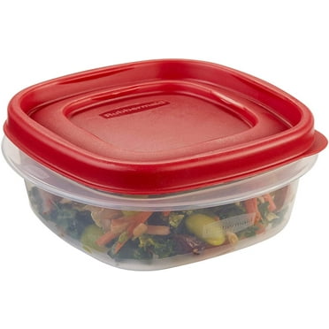 Rubbermaid Easy Find Lids Food Storage Container, 1.25 Cup, Racer Red 1777084