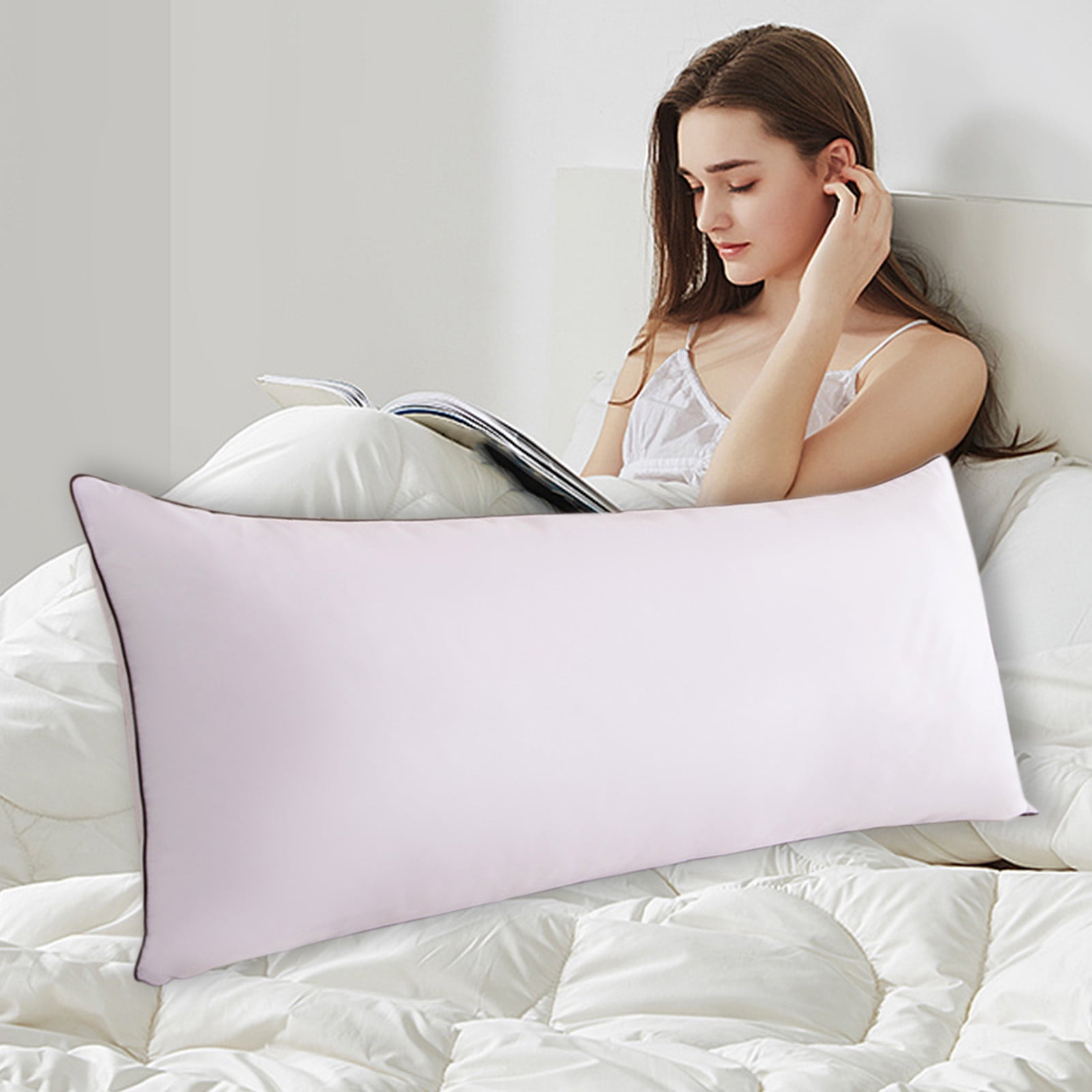 ZZkhGo 1 Meter Down Style Long Body Pillow Cushion Soft Polyester Filling Sofa Bed Bolster Support 100x48cm Sleep Rest Pillow