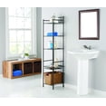 Mainstays 5 Tier Shelf Tower with Liners, Oil Rubbed Bronze, Bathroom ...