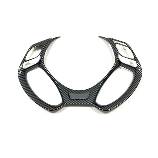 Embellecedor de cubierta de volante Microck para Toyota C-Hr 2017 2018 2019 2020 2021 Abs fibra de carbono 1 pieza
