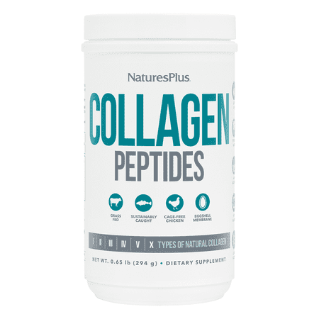 NaturesPlus Collagen Peptides, Unflavored - 0.65 lb - 28 Servings