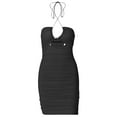 thumbnail image 3 of Dresses for Women V-neck Dress Fashion Sleeveless Short Skirt Summer Dress, 3 of 9