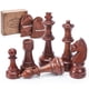 thumbnail image 1 of Chess Pieces Vamslove Staunton de madera, tamaño king, 4.5 pulgadas, juego de 32 unidades, 1 of 7
